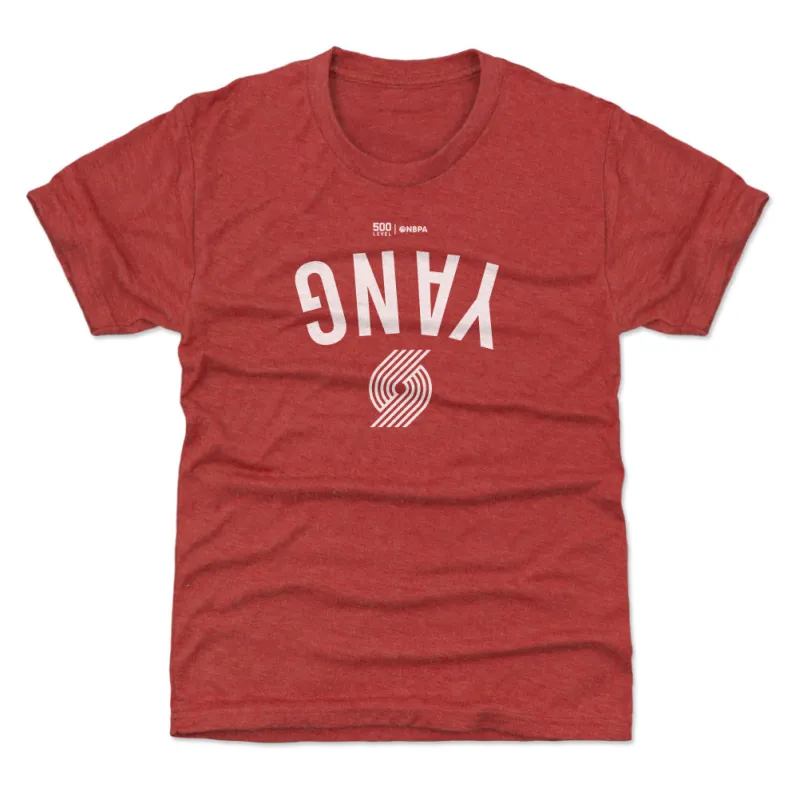 Yang Hansen Portland Trail Blazers Invert WHT sold by 500 Level