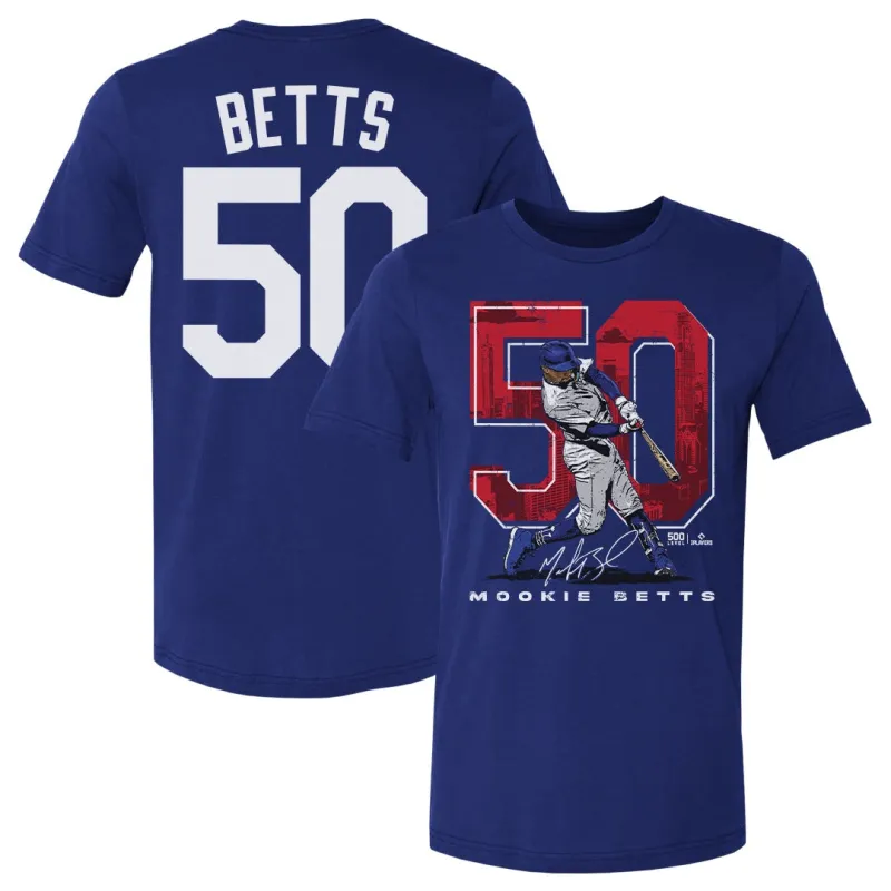 Mookie Betts Los Angeles D Name Number F&B WHT sold by 500 Level