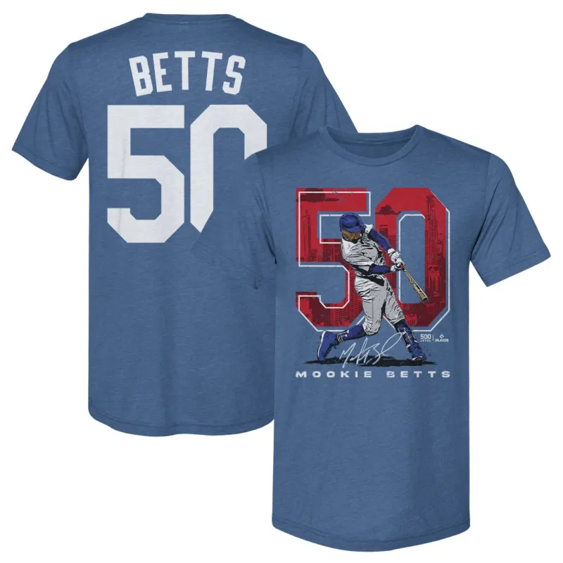 Mookie Betts Los Angeles D Name Number F&B WHT sold by 500 Level