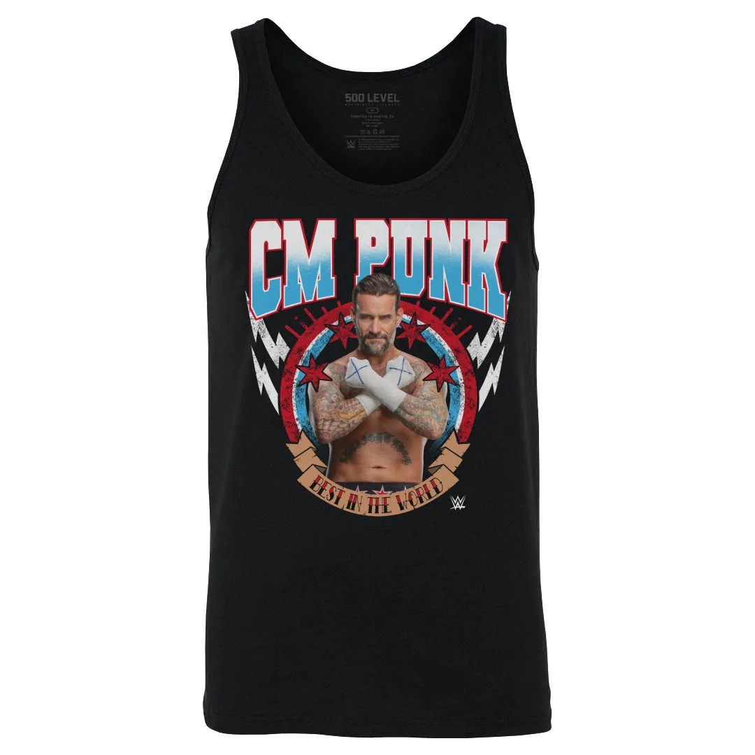 CM Punk Best In The World Pose WHT sold by 500 Level