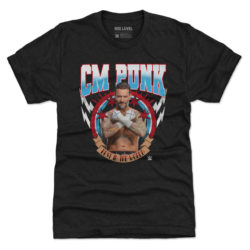 CM Punk Best In The World Pose WHT sold by 500 Level