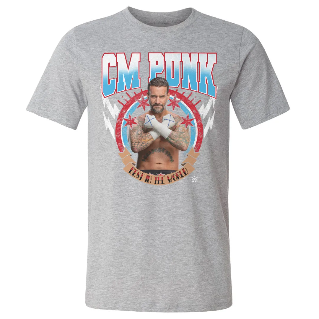 CM Punk Best In The World Pose WHT sold by 500 Level