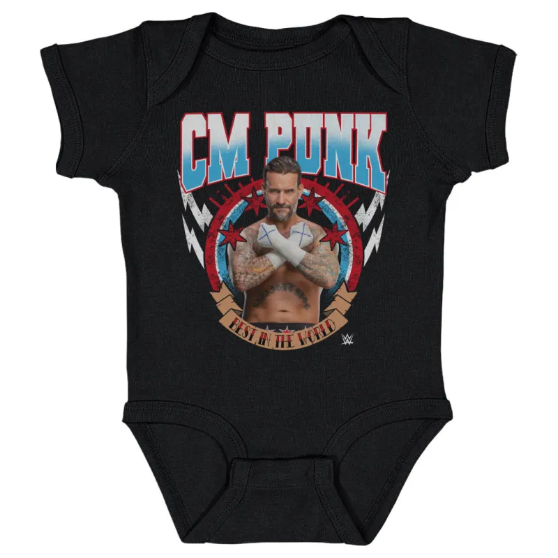 CM Punk Best In The World Pose WHT sold by 500 Level