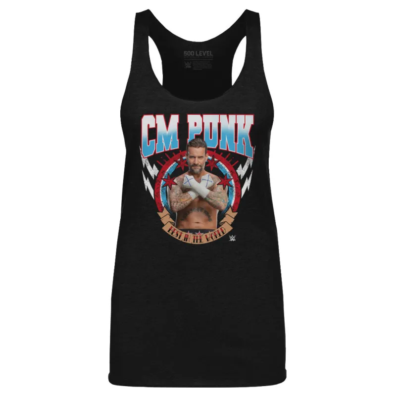CM Punk Best In The World Pose WHT sold by 500 Level