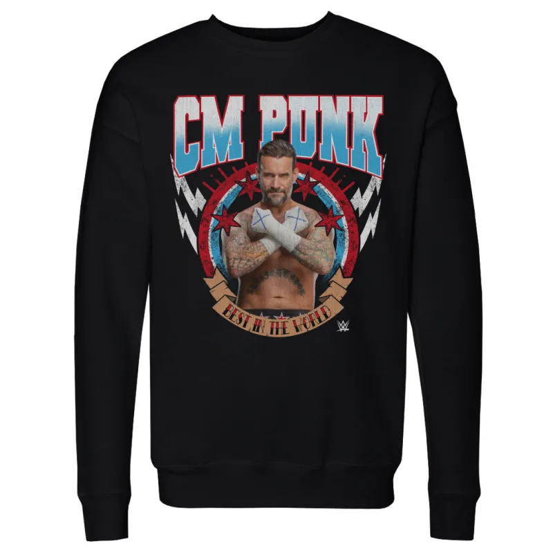 CM Punk Best In The World Pose WHT sold by 500 Level