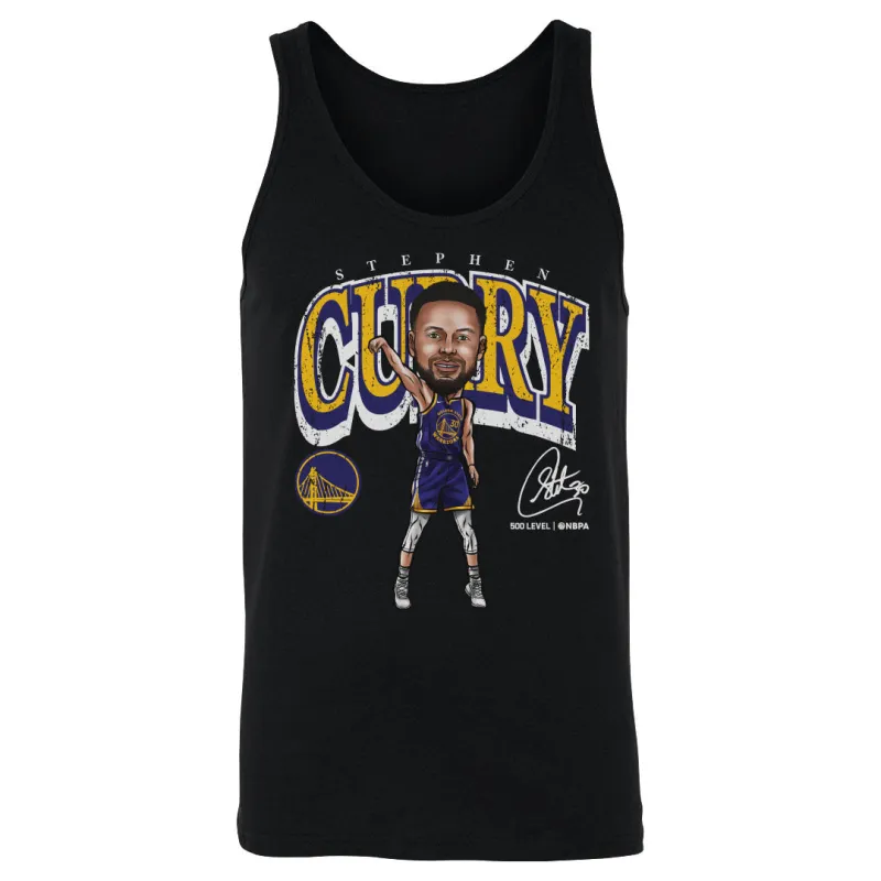 Steph Curry Golden State Warriors Cartoon WHT sold by 500 Level