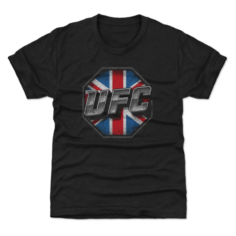 UFC 3D Bold UK Flag WHT sold by 500 Level