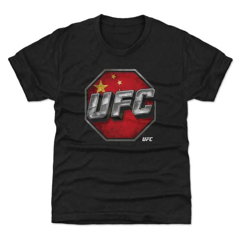 UFC 3D Bold China Flag WHT sold by 500 Level