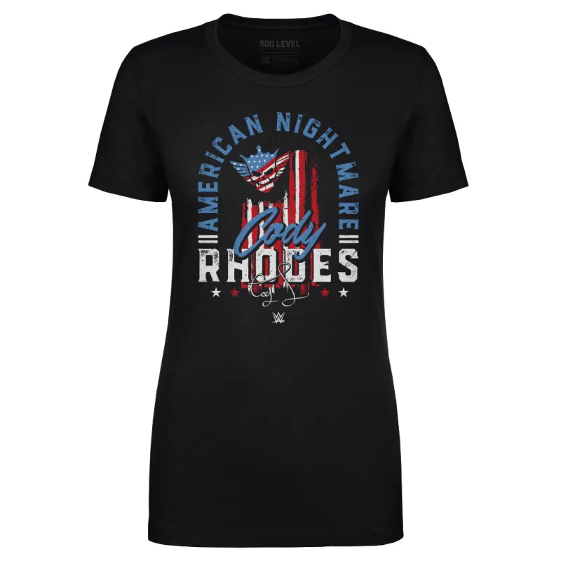 Cody Rhodes American Nightmare Text WHT sold by 500 Level