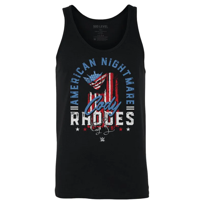 Cody Rhodes American Nightmare Text WHT sold by 500 Level