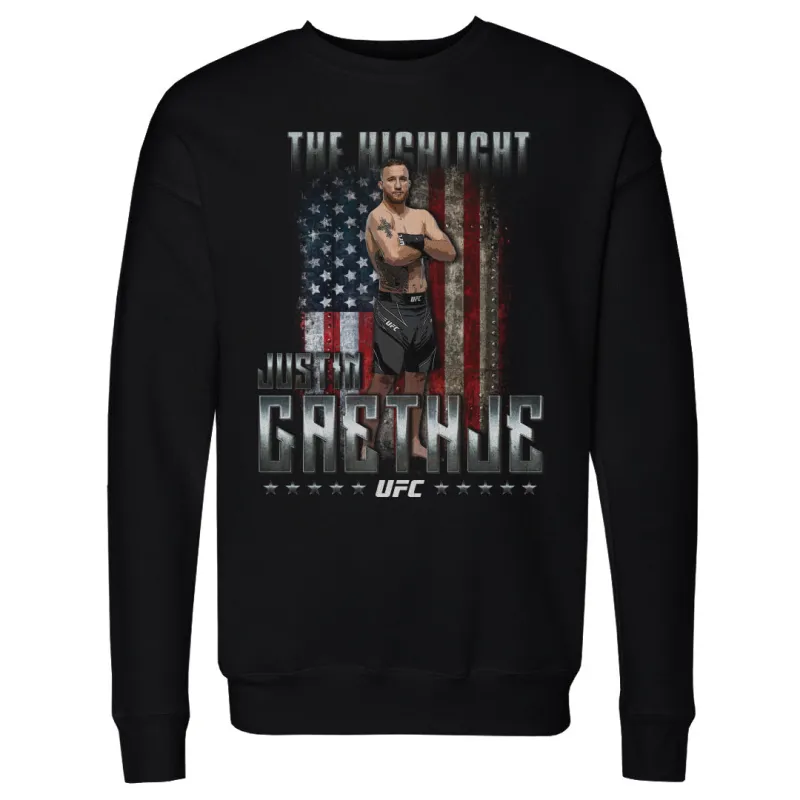 Justin Gaethje The Highlight Flag WHT sold by 500 Level