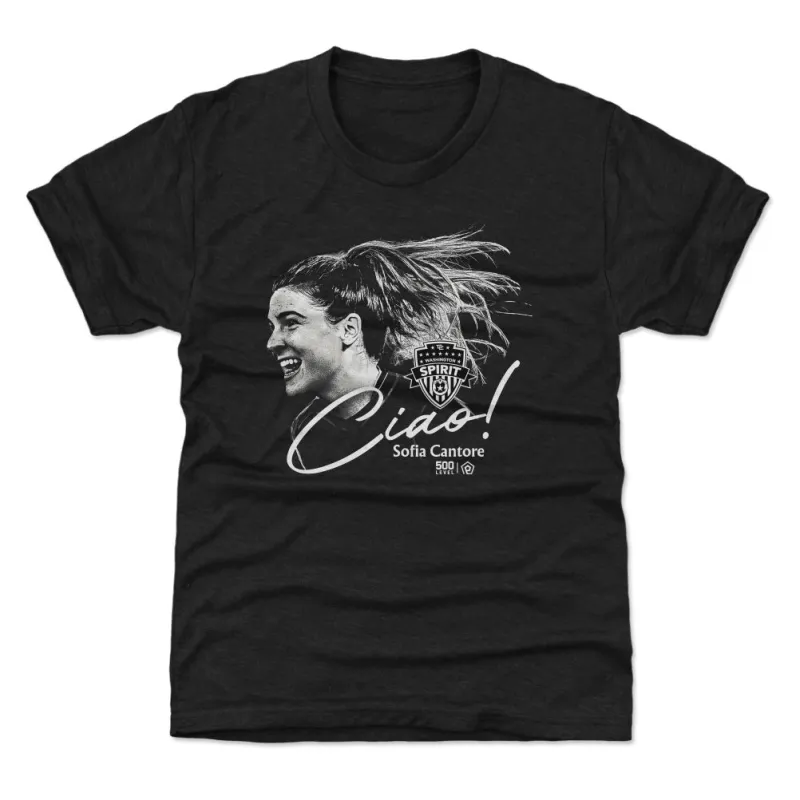 Sofia Cantore Washington Spirit Ciao WHT sold by 500 Level