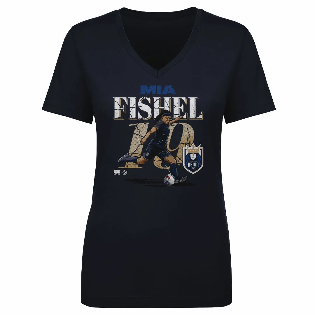 Mia Fishel Seattle Reign Cracked Number WHT sold by 500 Level