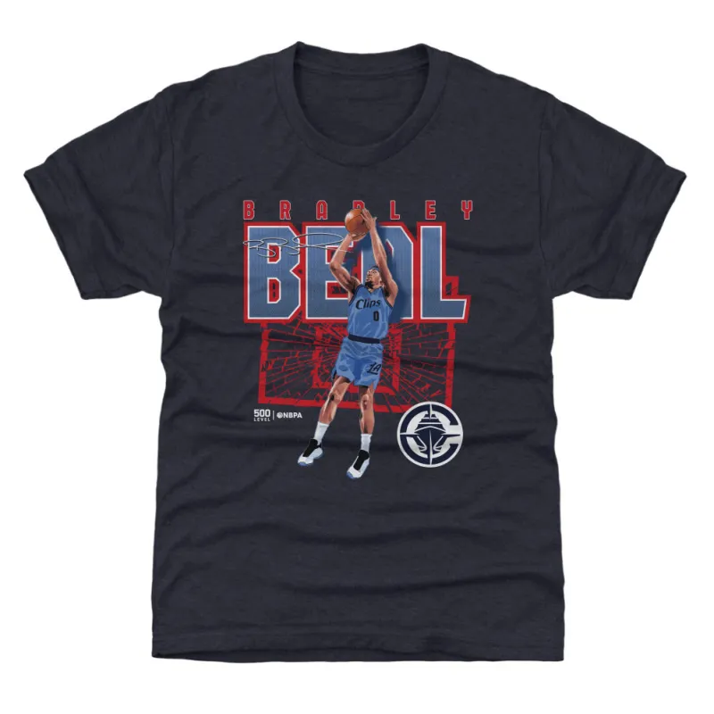 Bradley Beal Los Angeles Clippers Shattered WHT sold by 500 Level