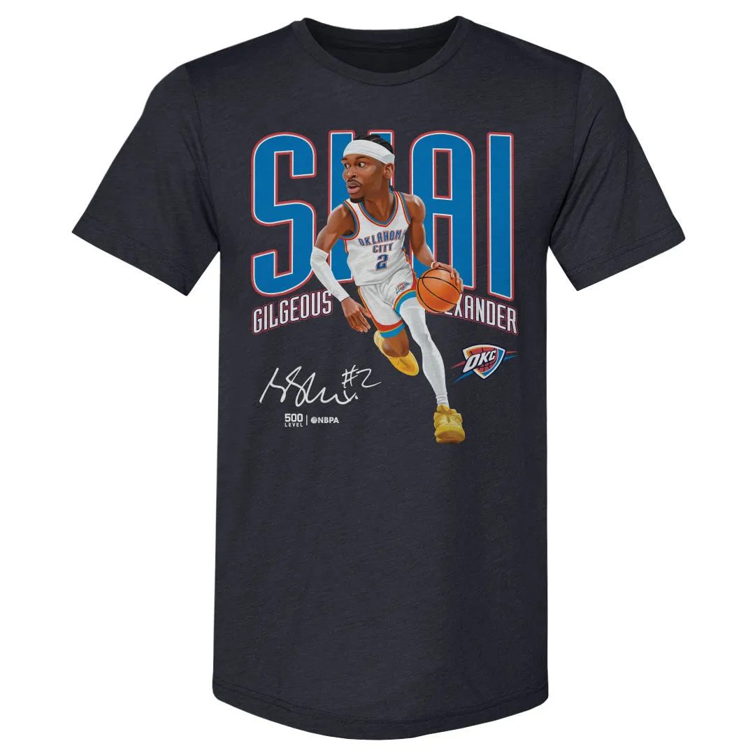 Shai Gilgeous-Alexander Oklahoma City Thunder Caricature WHT sold by 500 Level product image thumbnail 2