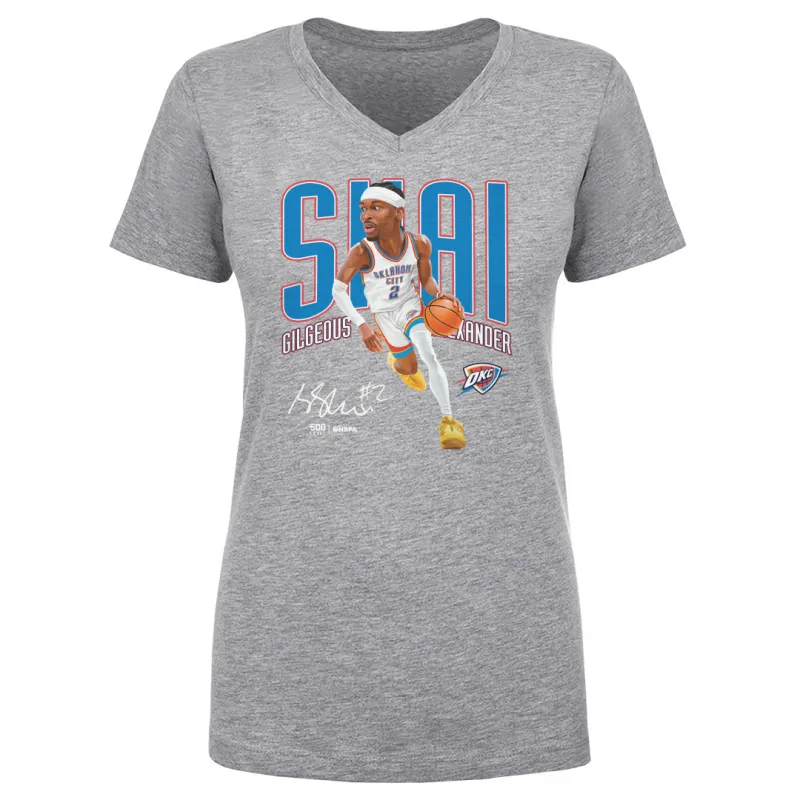 Shai Gilgeous-Alexander Oklahoma City Thunder Caricature WHT sold by 500 Level