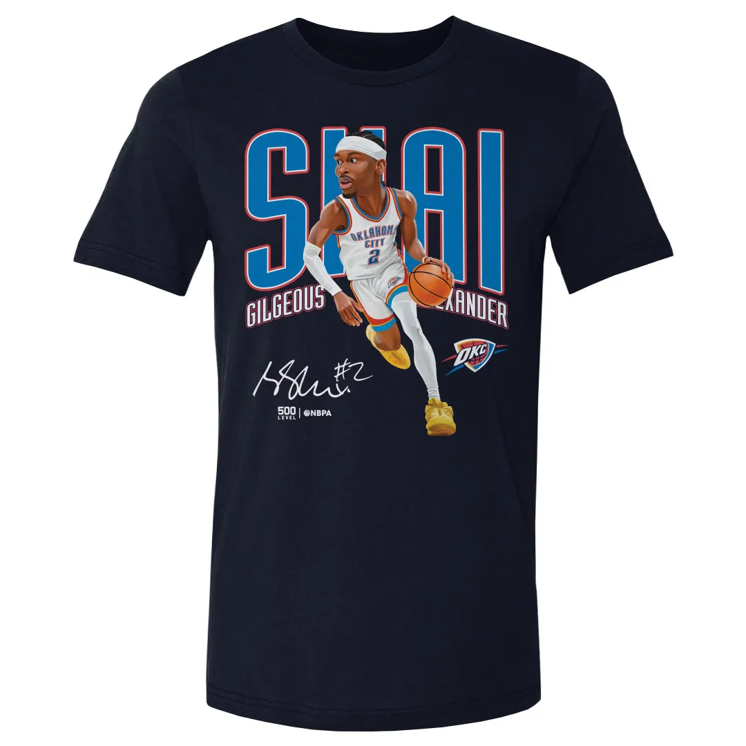 Shai Gilgeous-Alexander Oklahoma City Thunder Caricature WHT sold by 500 Level product image thumbnail 2