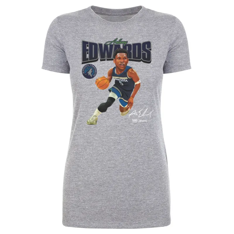 Anthony Edwards Minnesota Timberwolves Caricature WHT sold by 500 Level