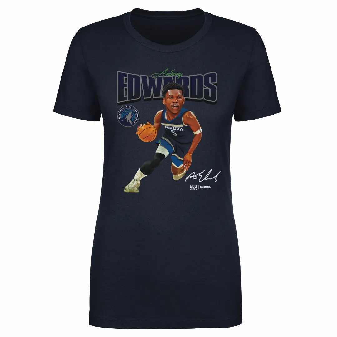Anthony Edwards Minnesota Timberwolves Caricature WHT sold by 500 Level product image thumbnail 2