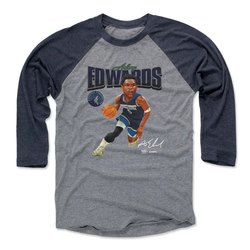 Anthony Edwards Minnesota Timberwolves Caricature WHT sold by 500 Level