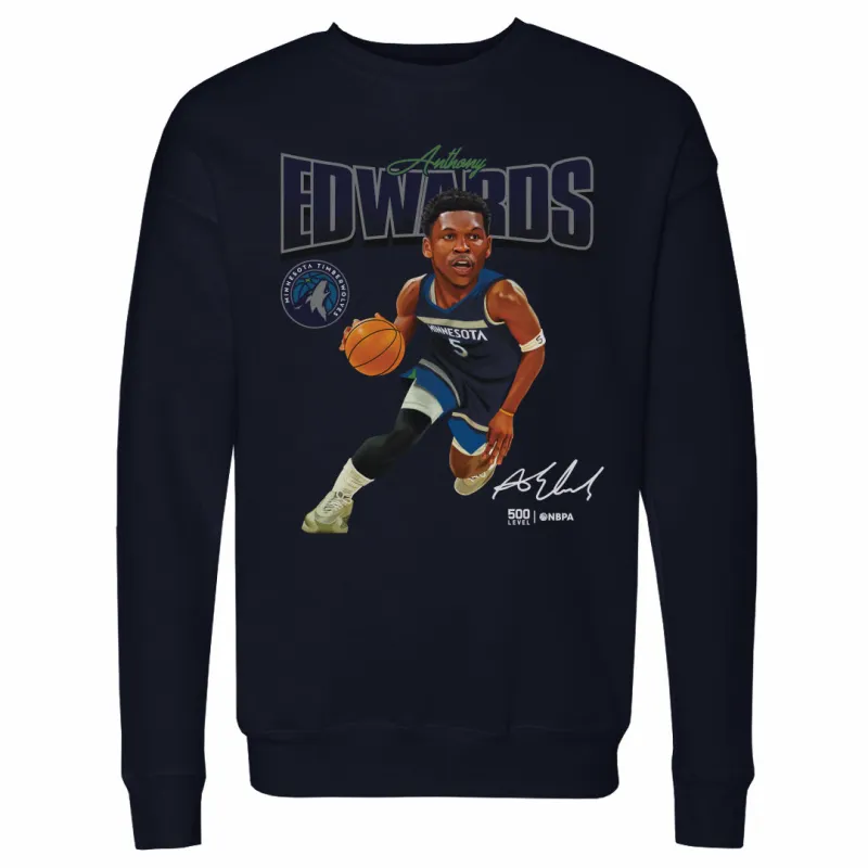 Anthony Edwards Minnesota Timberwolves Caricature WHT sold by 500 Level