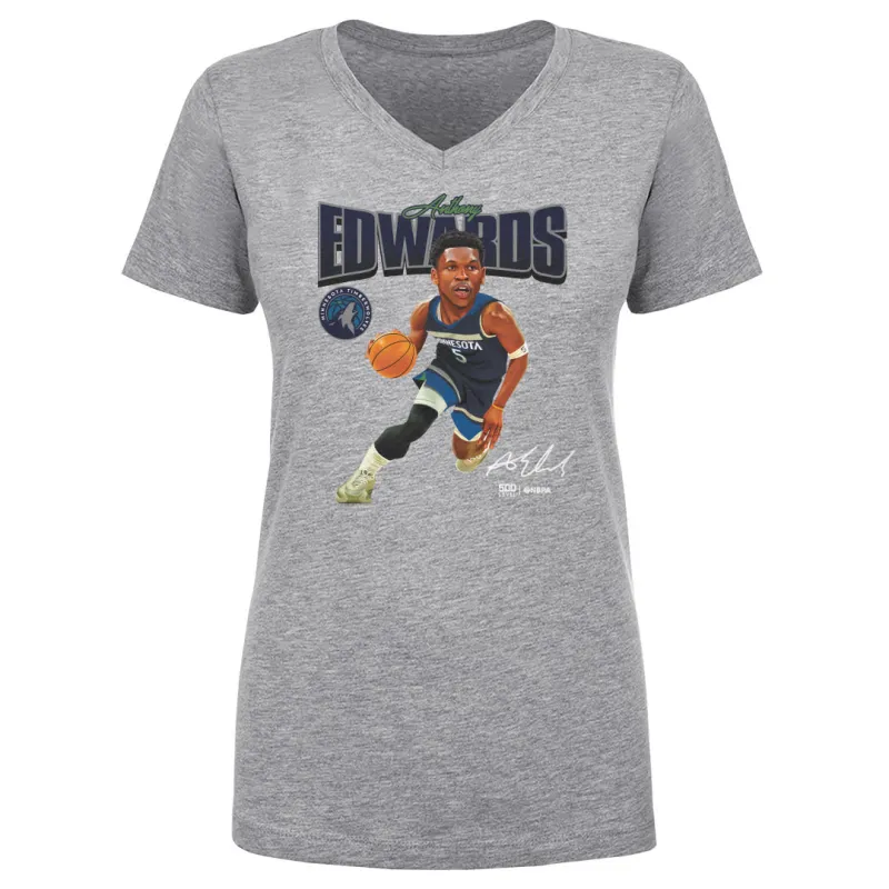 Anthony Edwards Minnesota Timberwolves Caricature WHT sold by 500 Level