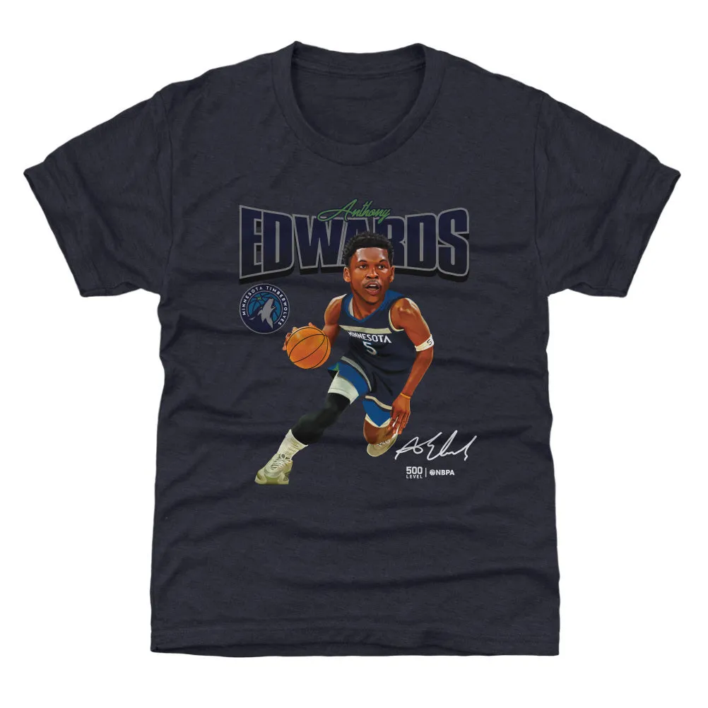 Anthony Edwards Minnesota Timberwolves Caricature WHT sold by 500 Level