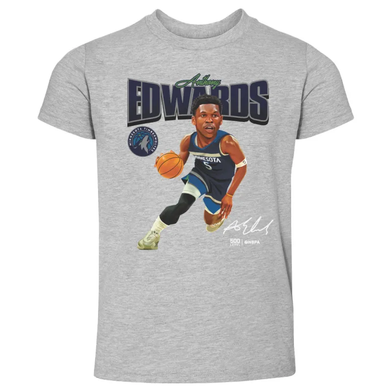 Anthony Edwards Minnesota Timberwolves Caricature WHT sold by 500 Level