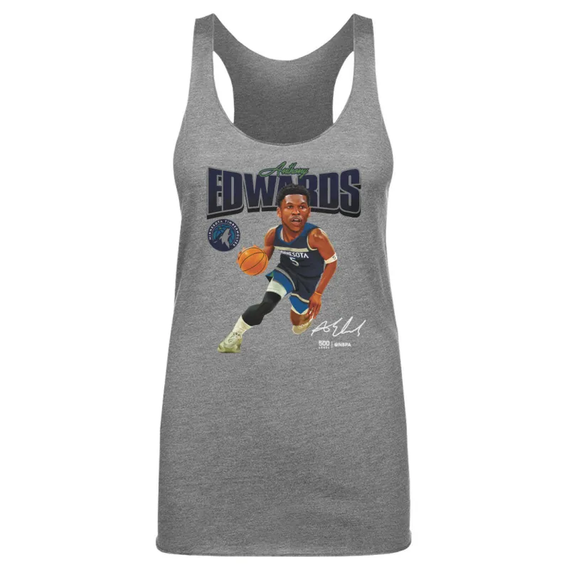 Anthony Edwards Minnesota Timberwolves Caricature WHT sold by 500 Level