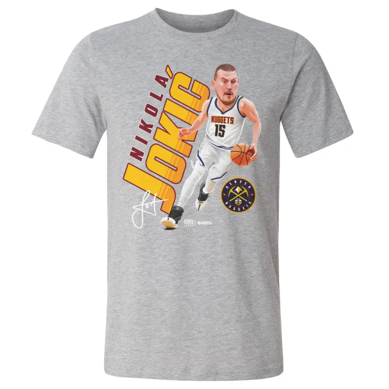 Nikola Jokic Denver Nuggets Caricature WHT sold by 500 Level