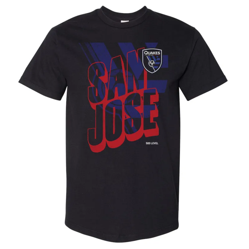 San Jose Earthquakes Wave Bold WHT sold by 500 Level