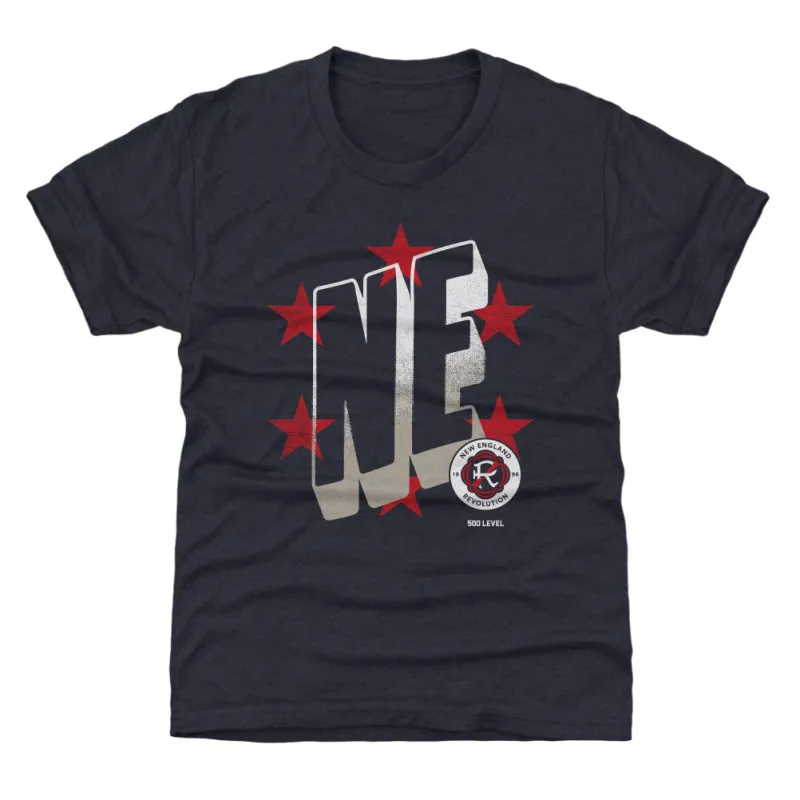 New England Revolution Wave Bold WHT sold by 500 Level