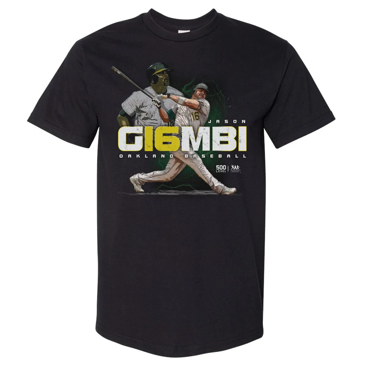 Jason Giambi Oakland Player Number WHT sold by 500 Level