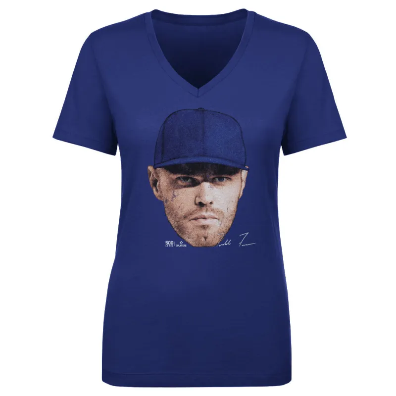 Freddie Freeman Los Angeles D Vintage Head WHT sold by 500 Level