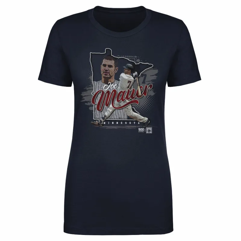 Joe Mauer Minnesota State Silhouette WHT sold by 500 Level