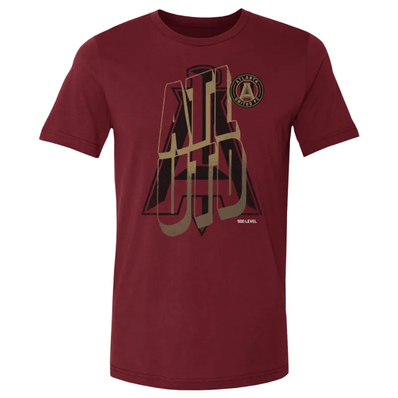 Atlanta United FC Wave Bold Cardinal WHT sold by 500 Level