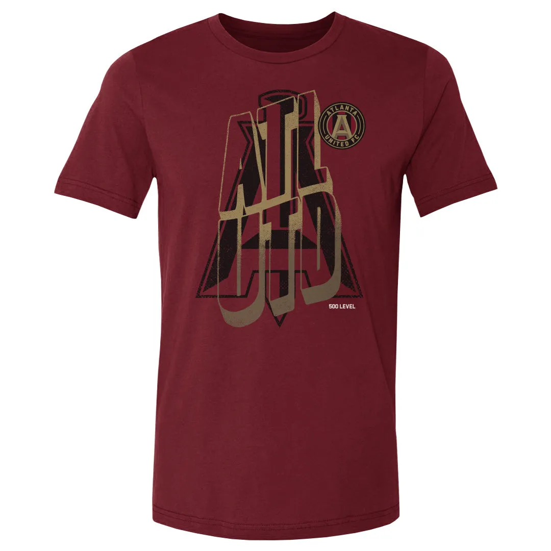 Atlanta United FC Wave Bold Cardinal WHT sold by 500 Level