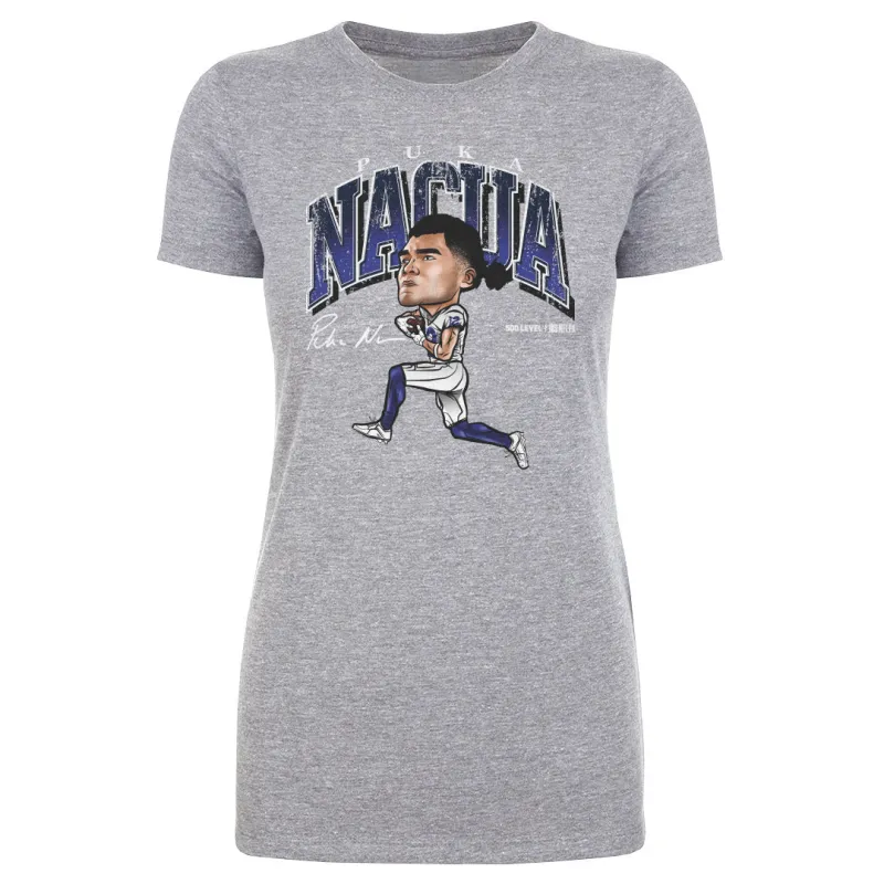 Puka Nacua Los Angeles R Cartoon WHT sold by 500 Level