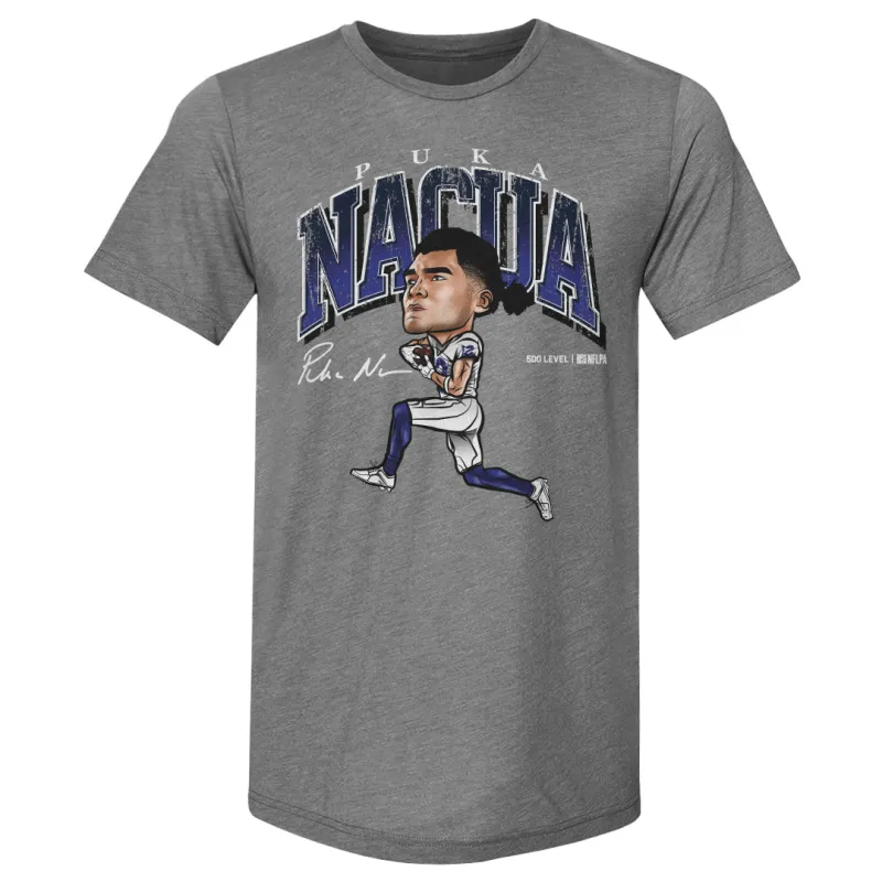 Puka Nacua Los Angeles R Cartoon WHT sold by 500 Level