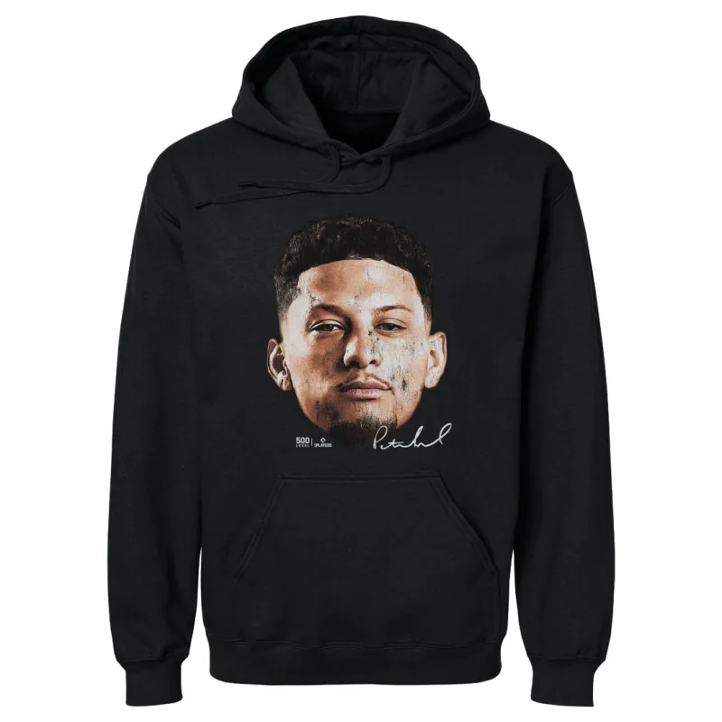 Patrick Mahomes Kansas City Vintage Heads WHT sold by 500 Level