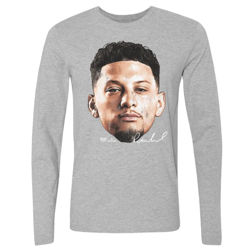 Patrick Mahomes Kansas City Vintage Head WHT sold by 500 Level