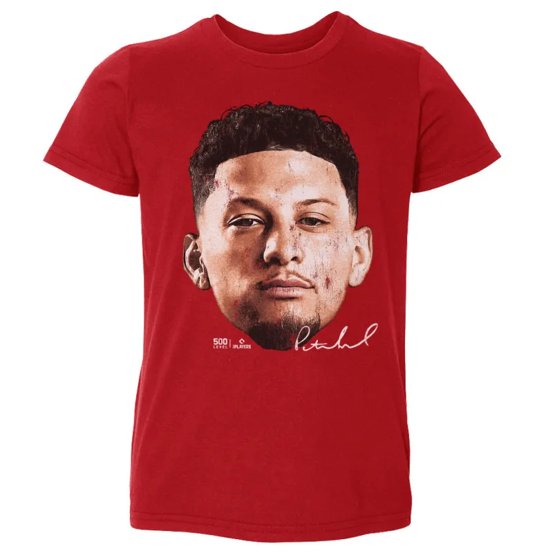 Patrick Mahomes Kansas City Vintage Head WHT sold by 500 Level