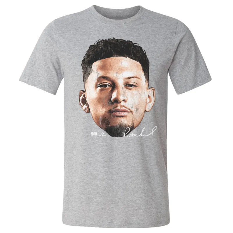 Patrick Mahomes Kansas City Vintage Head WHT sold by 500 Level