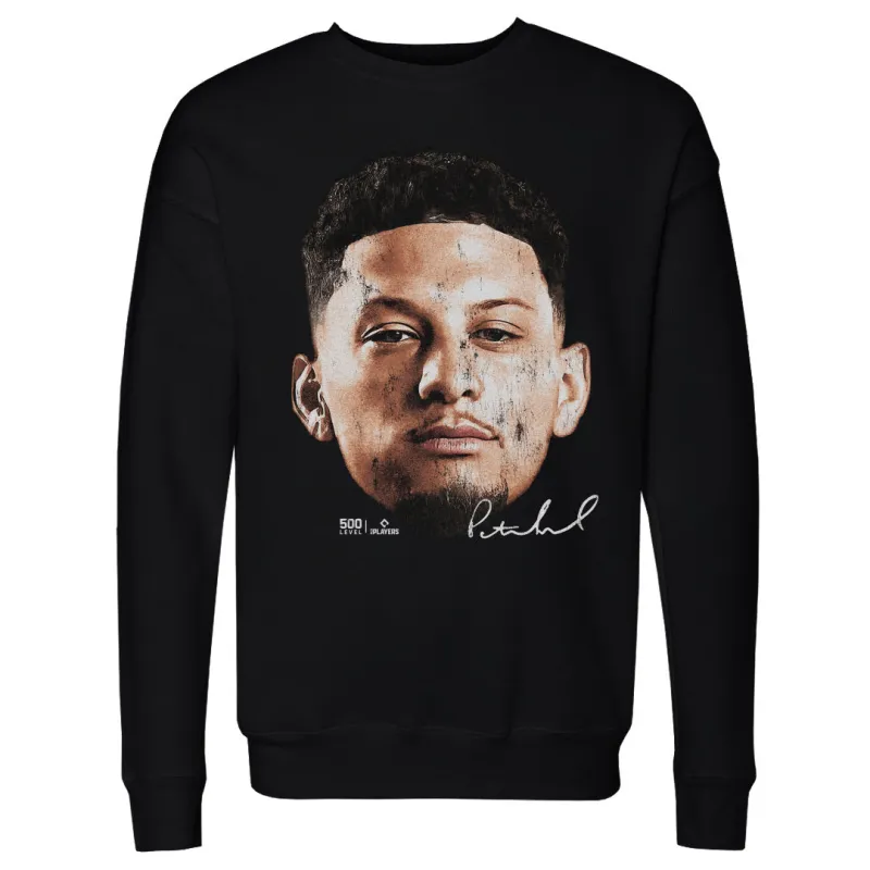 Patrick Mahomes Kansas City Vintage Head WHT sold by 500 Level