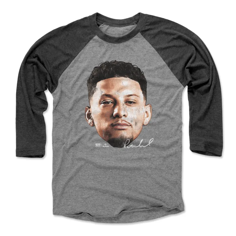 Patrick Mahomes Kansas City Vintage Head WHT sold by 500 Level