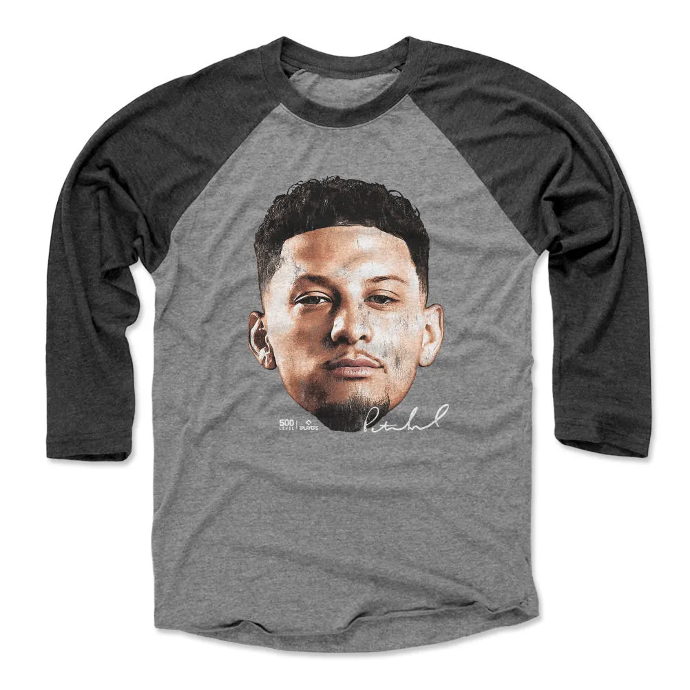 Patrick Mahomes Kansas City Vintage Head WHT sold by 500 Level