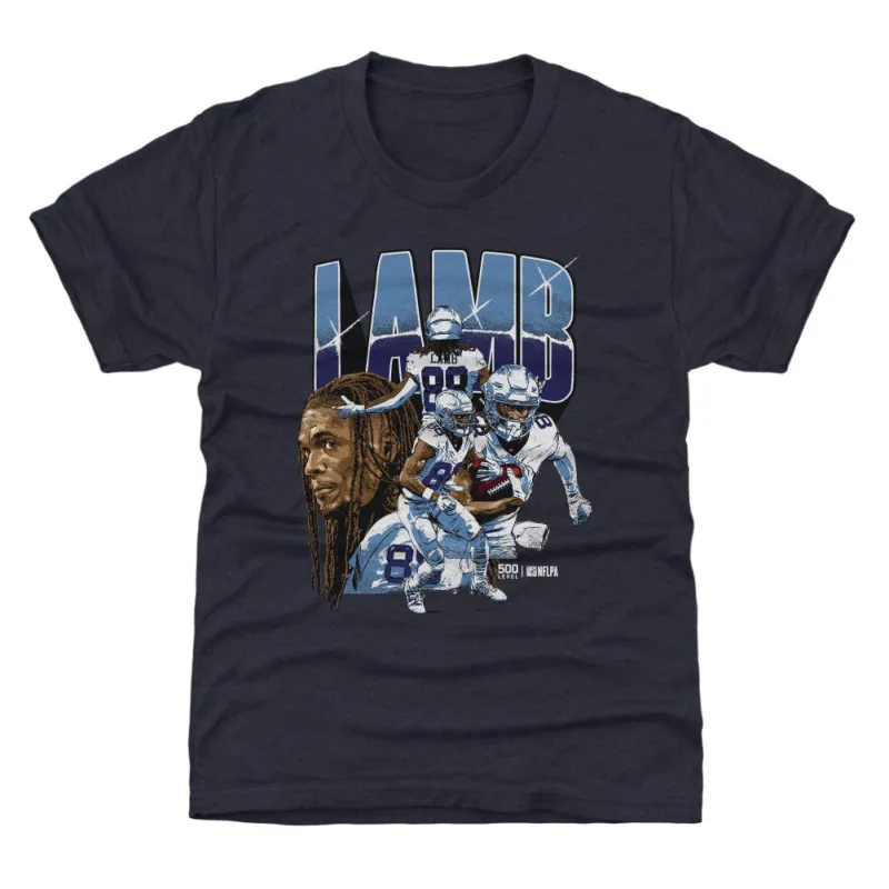 CeeDee Lamb Dallas Collage WHT sold by 500 Level