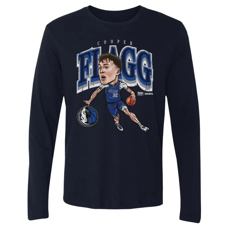 Cooper Flagg Dallas Mavericks Cartoon WHT sold by 500 Level