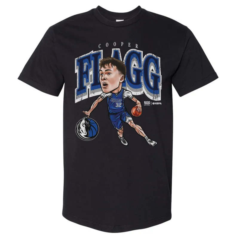 Cooper Flagg Dallas Mavericks Cartoon WHT sold by 500 Level
