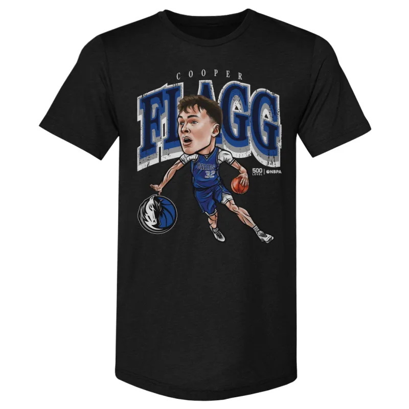Cooper Flagg Dallas Mavericks Cartoon WHT sold by 500 Level